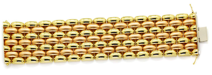 Foto 1 - Luxuriöses breites Armband Gelbgold und Rotgold 14K/585, K2891
