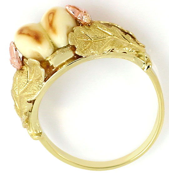 Foto 3 - Grandeln Schmuck 14K Gold-Ring Ohrringe Collier Brosche, R6613