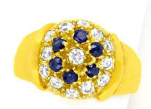 Foto 1 - Super Gelbgold-Ring, Safire! Super Design! 14Karat/585, S0958