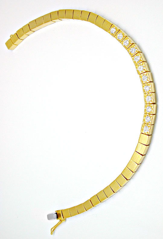 Foto 2 - Brillant-Armband 18K/750 Gelbgold Massiv 0,67ct, S3006